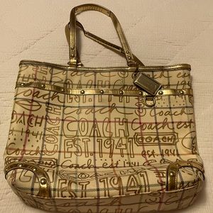 Coach graffiti bag